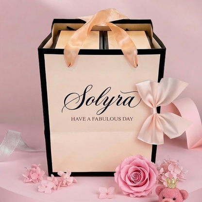 "Mom" Necklace with Premium Gift Box and Teddy Bear – Gift for Mom